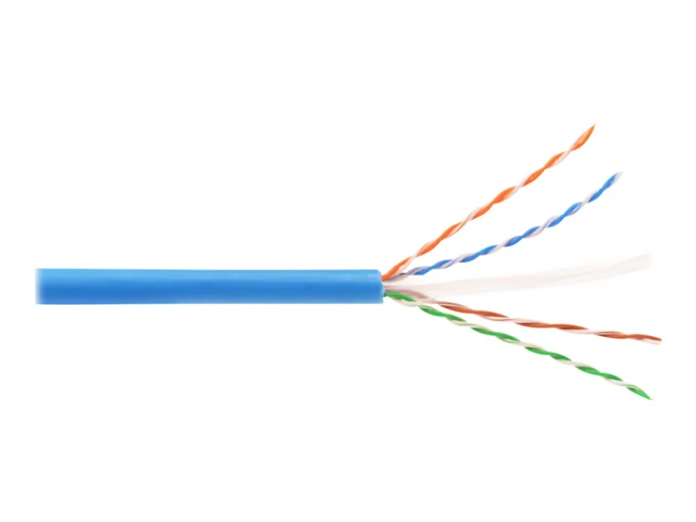 DIGITUS Professional asennuskaapeli - irtokaapeli - 305 m - UTP - CAT 6a - IEEE 802.5/IEEE 802.3 - halogeeniton, teipattu - vaaleansininen, RAL 5012