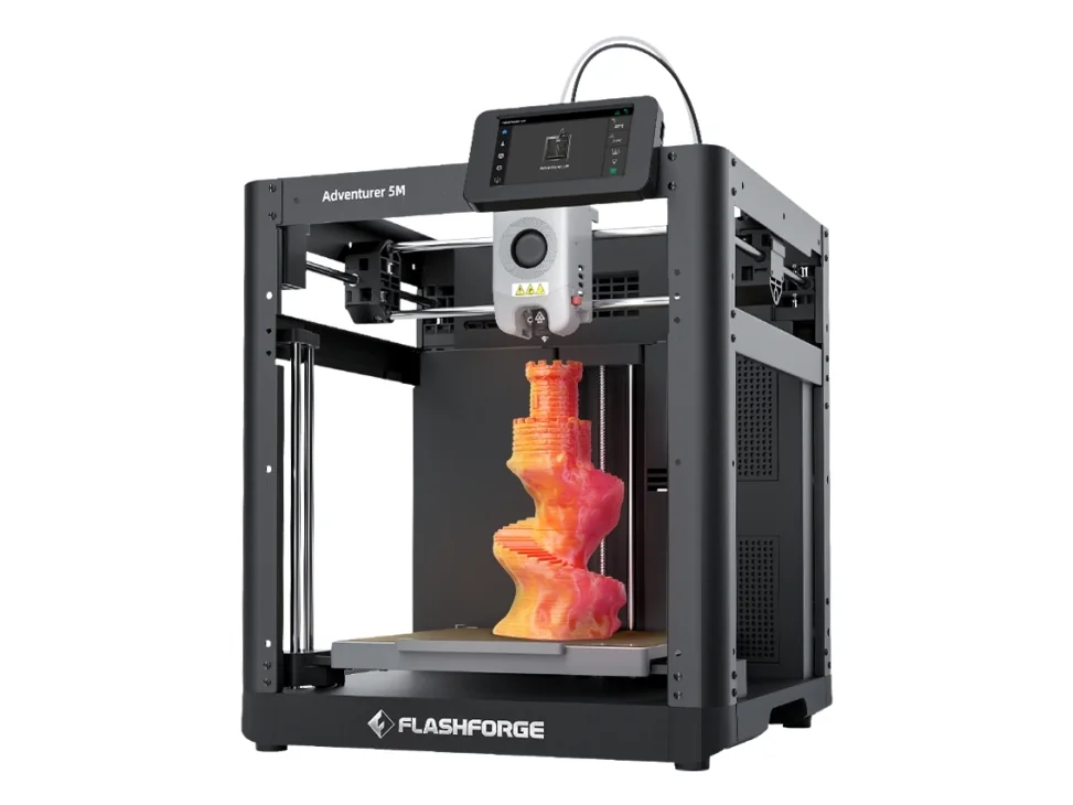 Flashforge Adventurer 5M, Fused Filament Fabrication (FFF), Wi-Fi, Ethernet LAN, USB-portti, Katseluikkuna