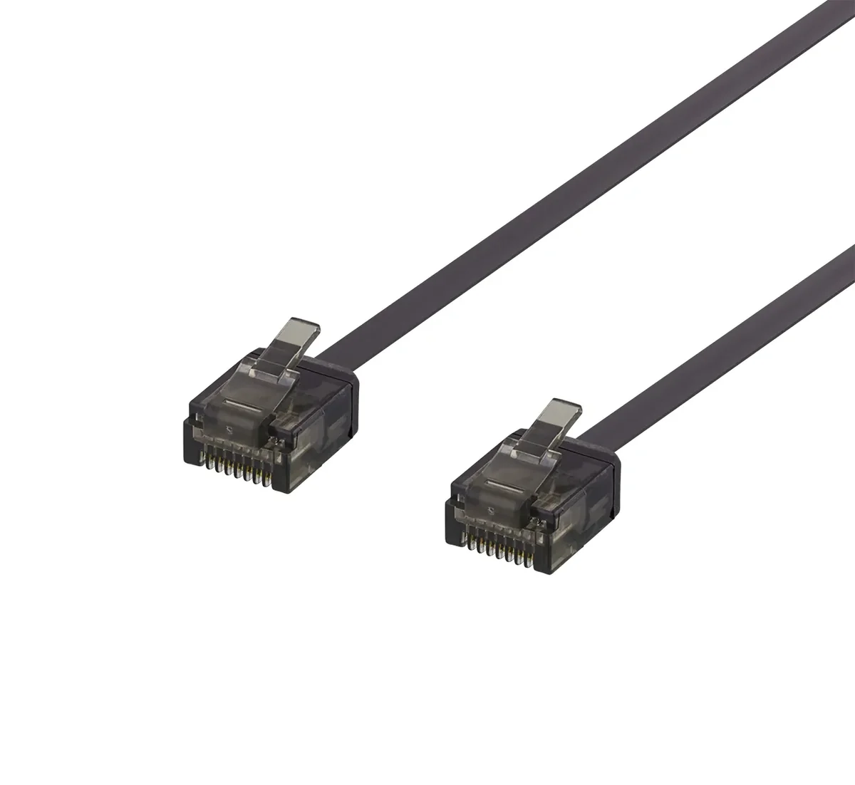 Deltaco patch cable - 50 cm - black - Musta - 0.5m