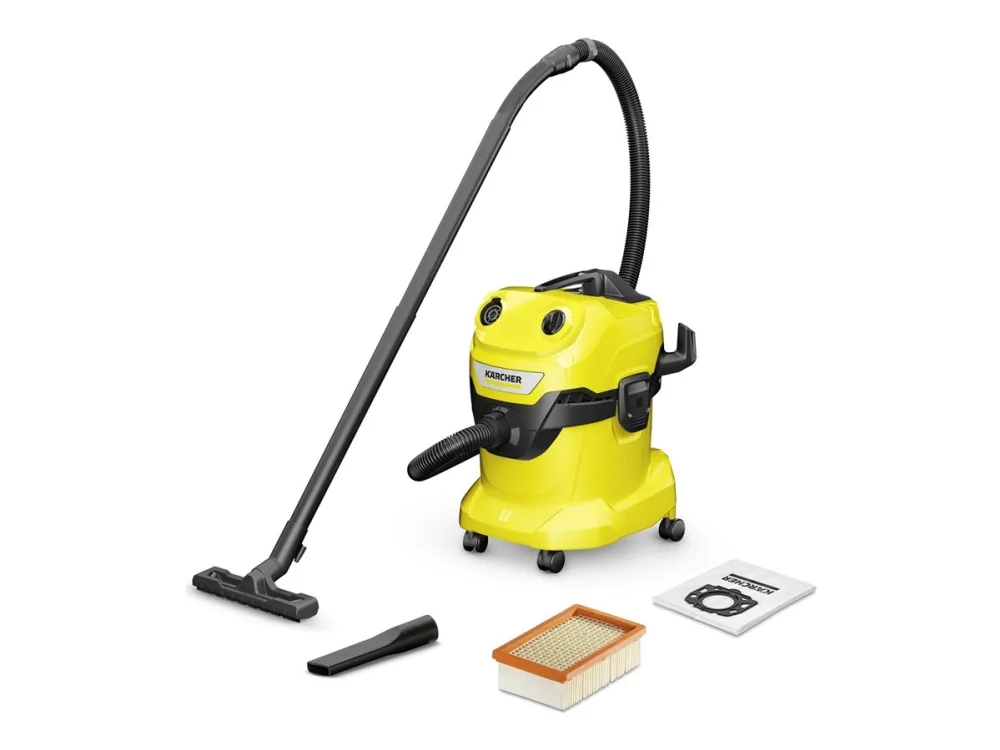 Kärcher WD 4 V-20/5/22, 1000 W, Rumpuimuri, Kuiva & märkä, Pussiton, 20 L, Kangas