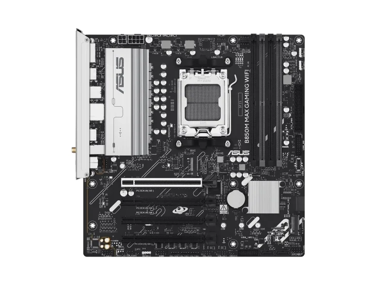 ASUS B850M MAX GAMING WIFI Bundkort - AMD B850 - AMD AM5 socket - DDR5 RAM - Micro-ATX