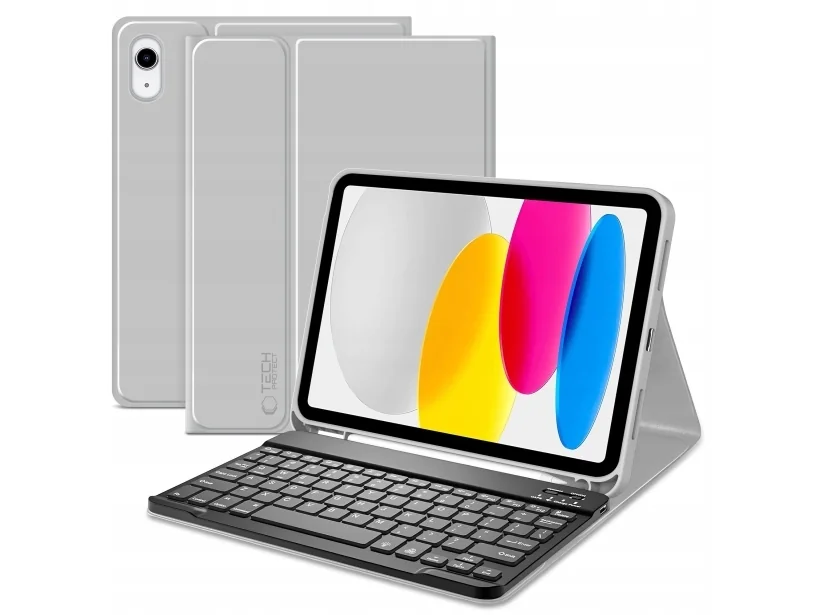 Tech-Protect SC Pen + Keyboard Case for iPad 10.9" 2022 (10th Gen.) / 11" 2025 (11th Gen) - Gray (US International)