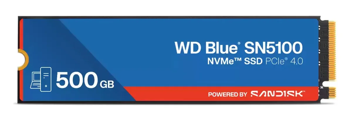 SANDISK WD Blue SN5100 SSD - 500GB - PCIe 4.0 - M.2 2280