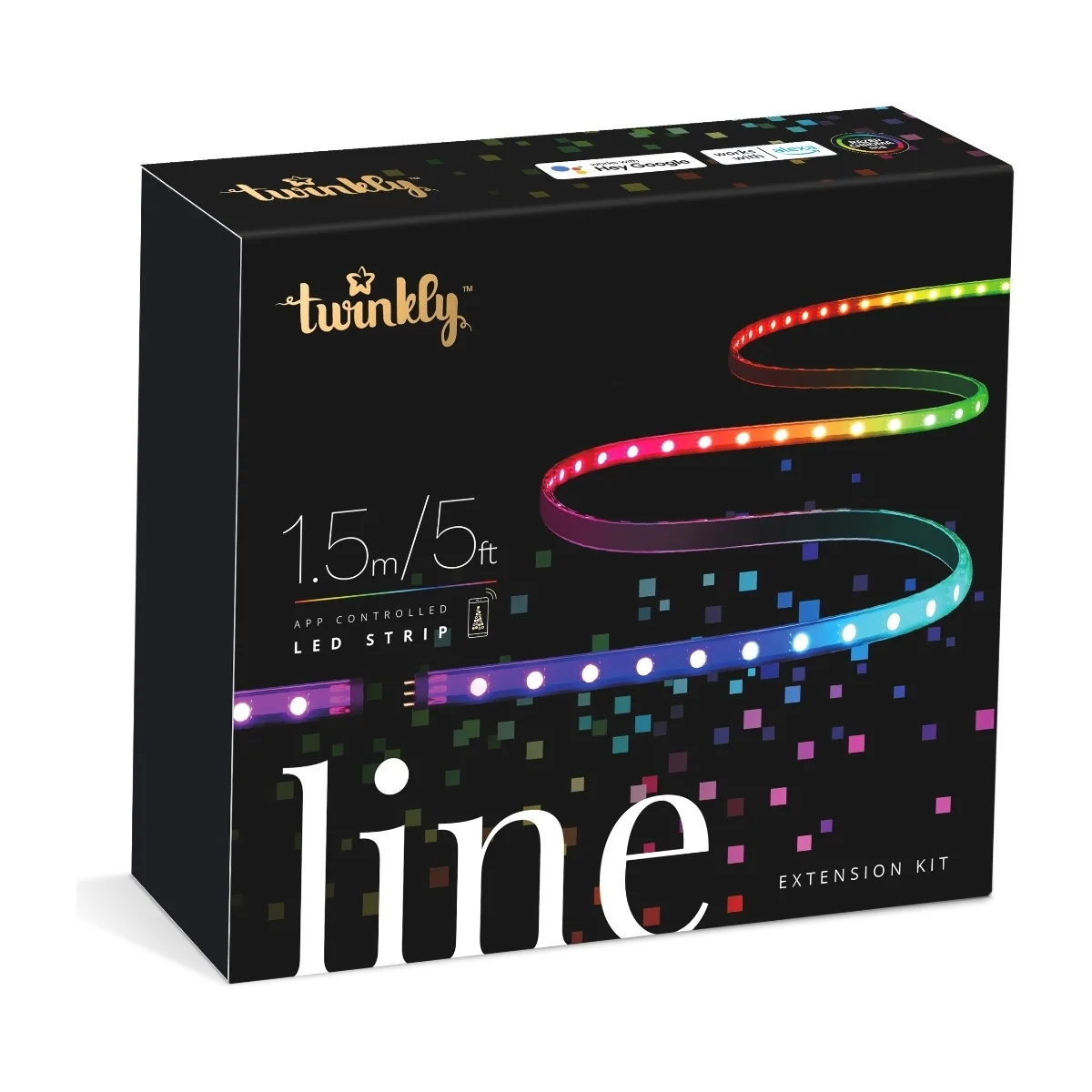 TWINKLY Line 90 Extension Kit (TWL100ADP-B) Intelligent LED strip 90 LED RGB 1,5 m