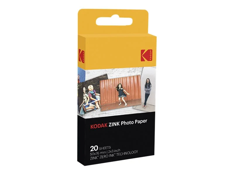 Kodak Zink - Klæbemiddel - 50.8 x 76.2 mm 20 ark fotopapir - for Smile Classic