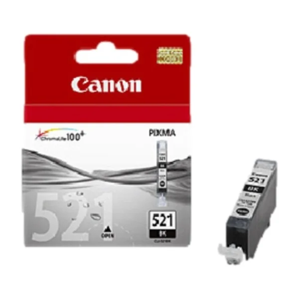 CANON CLI-521bk Ink black 9ml iP3600 iP4600 MP540 MP620 MP630 MP980 - DigiDreamer verkkokauppa
