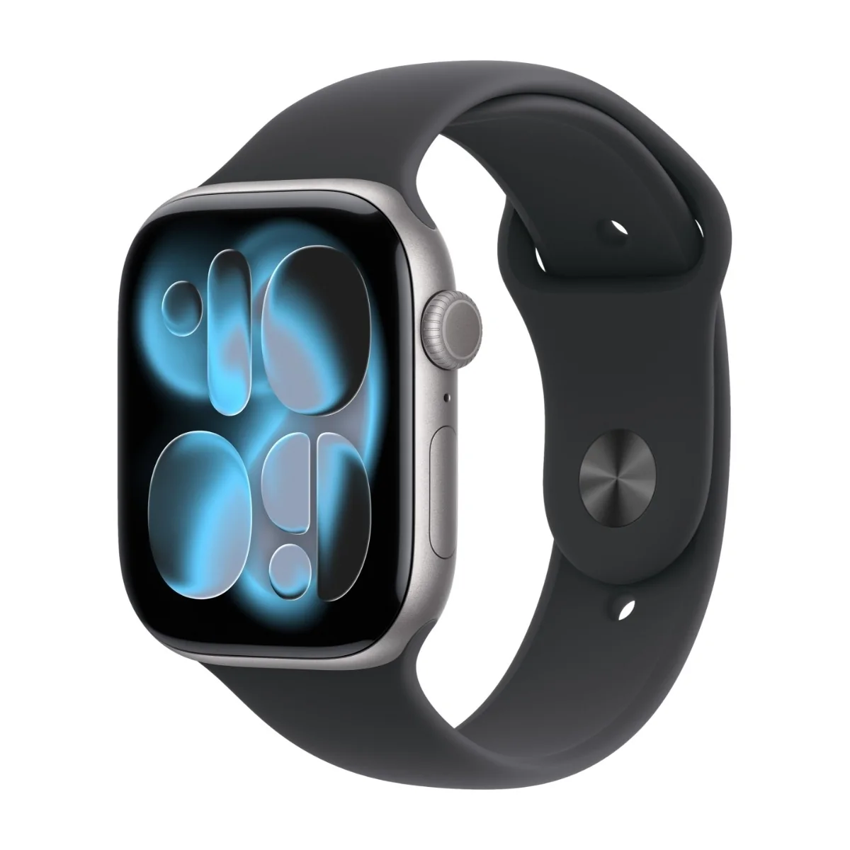 Apple Watch Series 11 GPS + Cellular 46mm Space Grey Aluminium Case with Black Sport Band - M/L