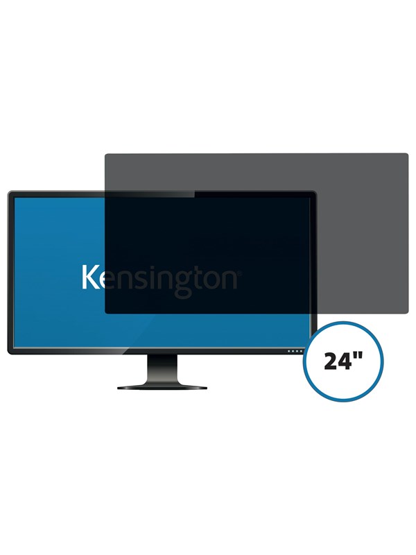 Kensington 24'' (16:10) irrotettava, kaksipuolinen tietoturvasuoja näytölle