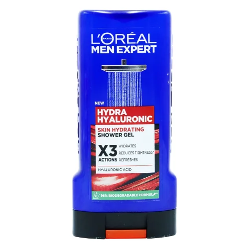 L'Oréal Men Expert Hydra Hyaluronic Kosteuttava Suihkugeeli - 300 ml