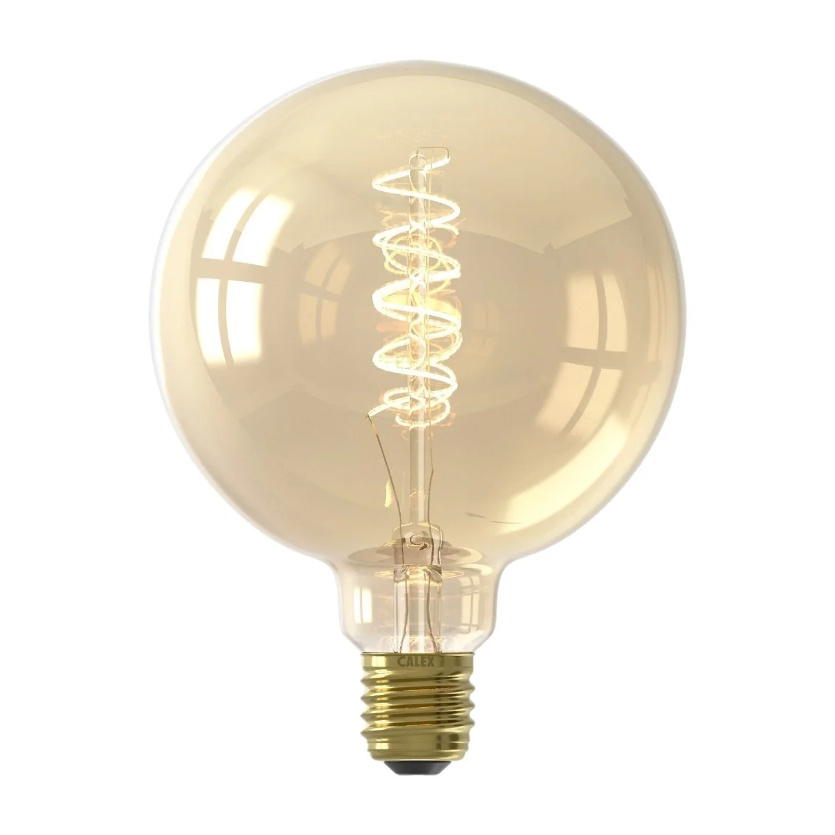 Calex E27 G125 3,8W LED-Filament Flex gold 821 dim