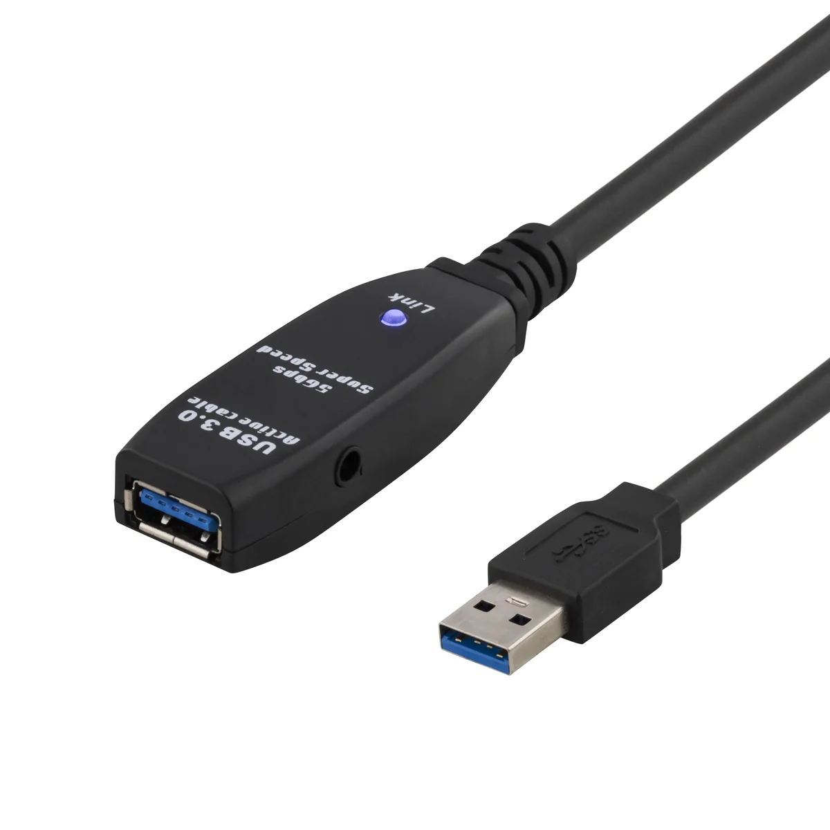 Deltaco Usb3-1002 5m Usb-a Usb-a Musta