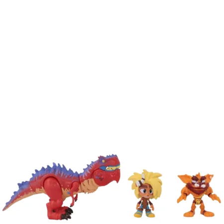 Crash Bandicoot Dino Dash Diorama Figures – 3 Pcs