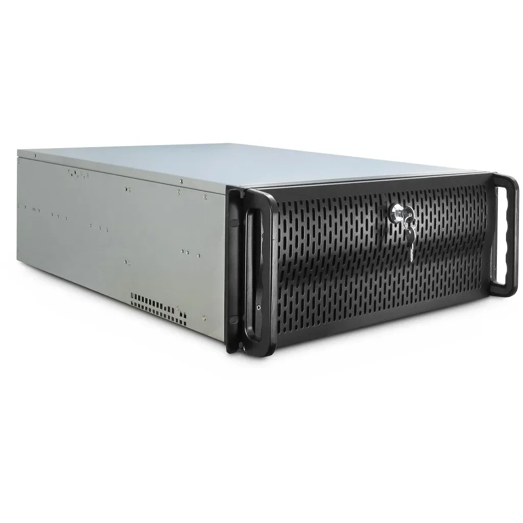 Inter-Tech IPC 4U-4129L, Teline, Palvelin, Metallinen, Hopea, ATX, EATX, mikro ATX, Terästä, 4U