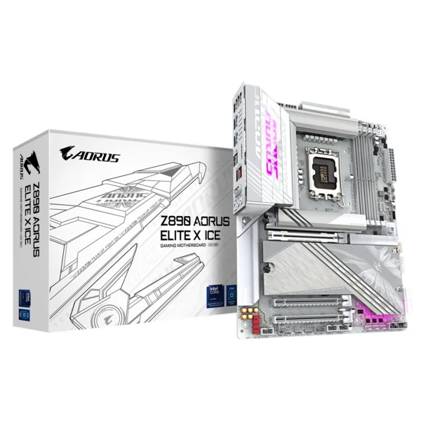 Gigabyte Z890 AORUS ELITE X ICE WiFi 7 LGA1851 ATX -emolevy