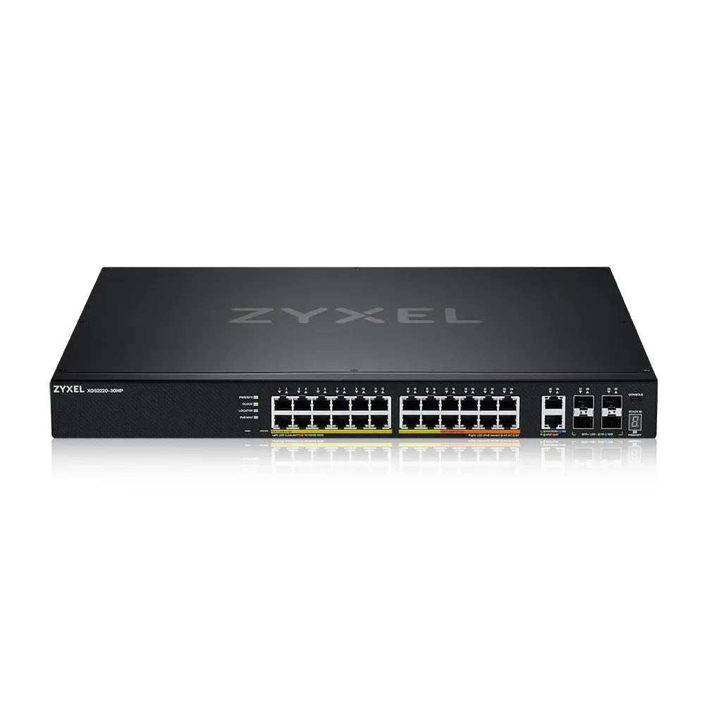 ZYXEL XGS2220-30HP - Hallittava Layer 3 -liityntäkytkin, musta