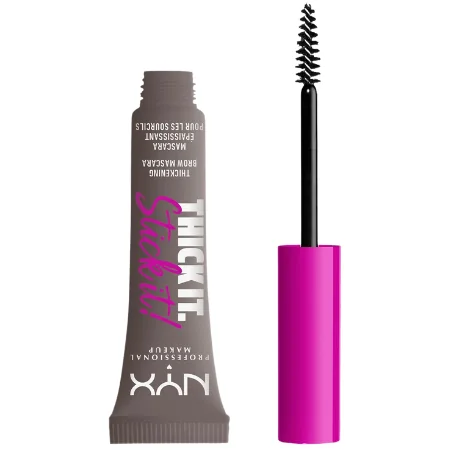 NYX Thick It. Stick It! Brow Mascara 7 ml - viileä tuhkanruskea