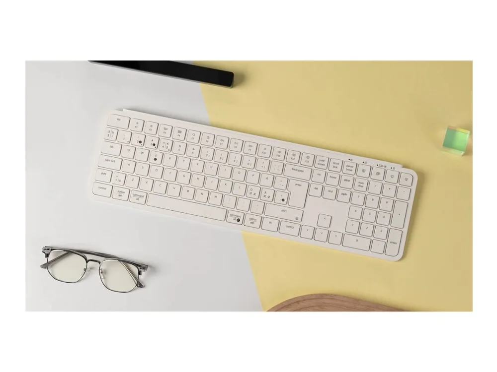 Keychron B6 Pro Ultra-Slim Wireless Tri-Mode Ivory White