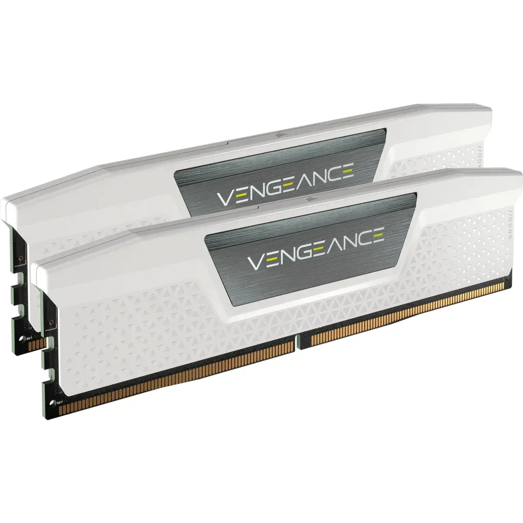 Corsair VENGEANCE RGB 32 Gt (2 x 16 Gt) DDR5 5600 MHz, CL40 -muisti, valkoinen (XMP)