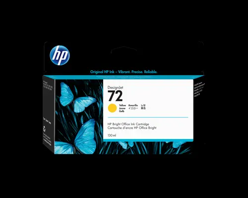 Hp Muste Keltainen No.72 - T1100 130ml