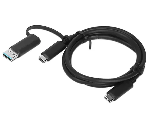 Lenovo Usb Cable 1m Usb-a, Usb-c Usb-c Musta
