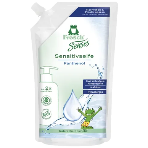 Frosch Senses Sensitive Panthenol Käsisaippua Täyttöpakkaus – 500 ml