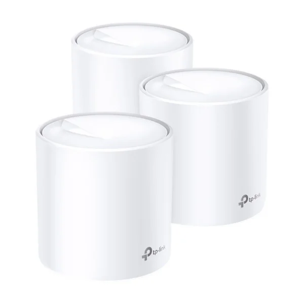 TP-Link Deco X60 -mesh WiFi -järjestelmä, Wi-Fi 6, AX3000, Dual-band, 3 kpl, valkoinen