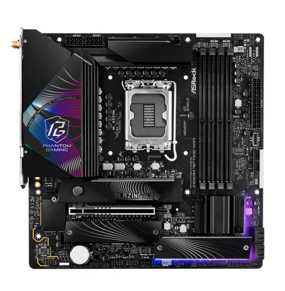 ASRock Z890M RIPTIDE WIFI Emolevy - Intel Z890 - Intel LGA1851 - DDR5 RAM - Micro-ATX