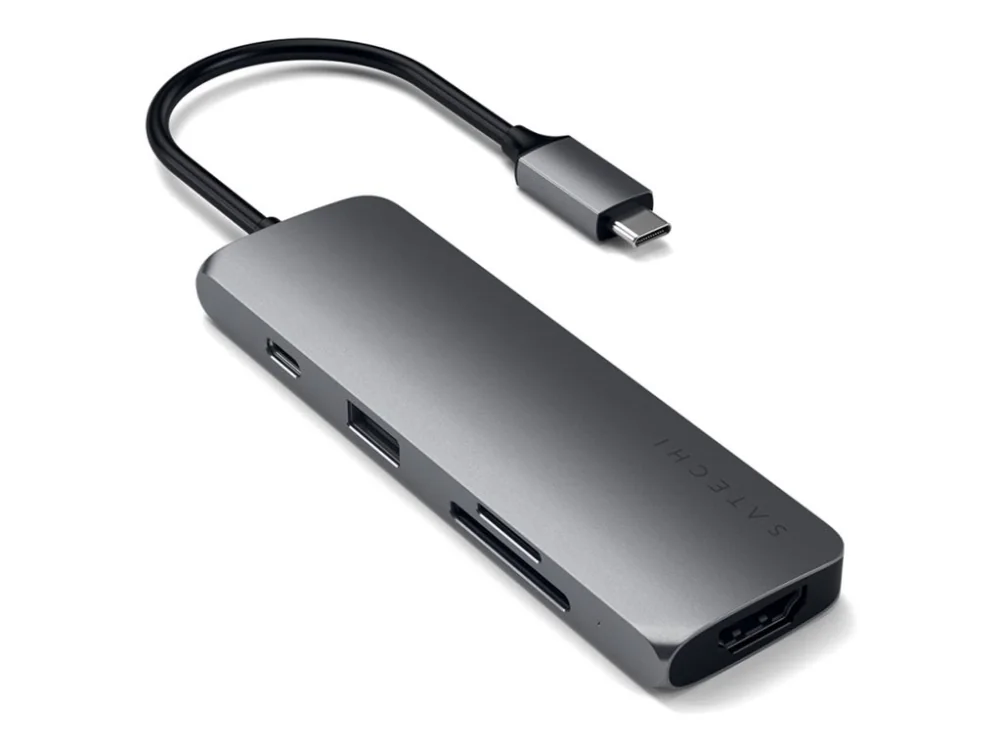 Satechi USB-C Multiport Pro - Space Grey - avaruusharmaa