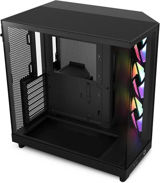 NZXT H6 Flow -miditornikotelo ikkunalla, musta