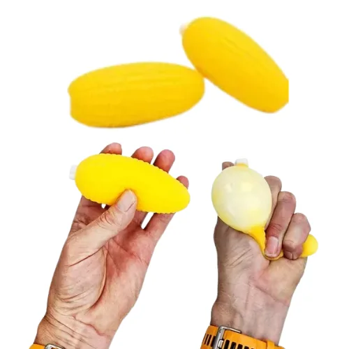 Squishy Maissintähkä Slow-Rising Puristelulelu 10 cm - 65 g
