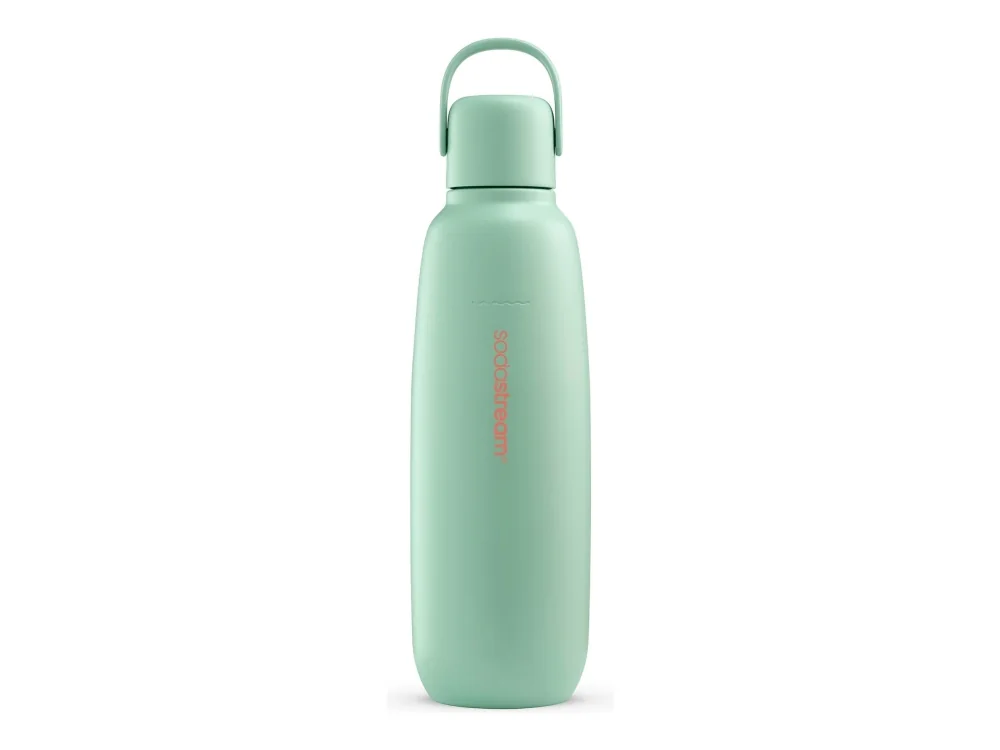 SodaStream Fizz & Go, Hiilihapotuspullo, Mintunvärinen, Ruostumaton teräs, 900 ml, 0,745 L, 0,9 L