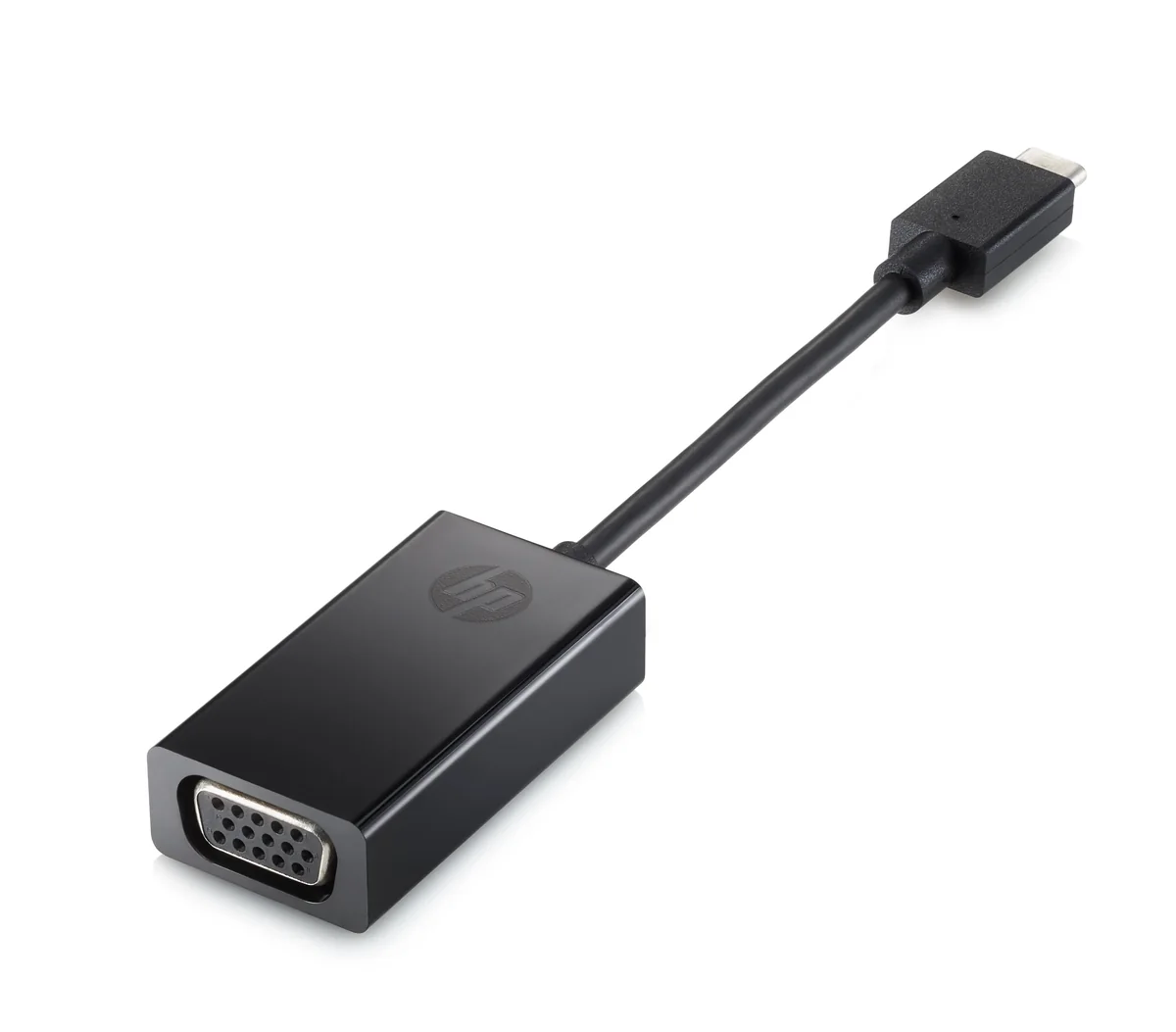 HP VGA – USB Type-C -adapteri, Musta