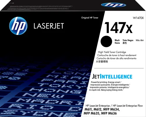 HP 147X Korkea riittoisuus -laservärikasetti, musta
