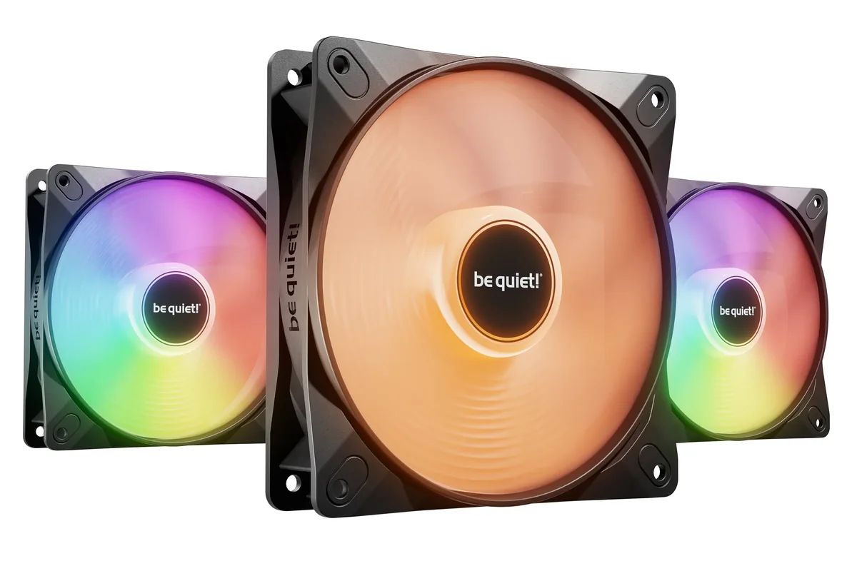 be quiet! Light Wings LX BL124 120 mm PWM High-Speed ARGB -kotelotuuletin, 3 kappaletta, musta