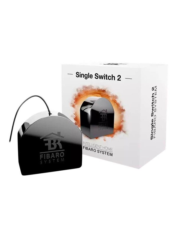 Fibaro Single Switch 2 - Sokkelkontakt - trådløs - Z-Wave, Z-Wave Plus