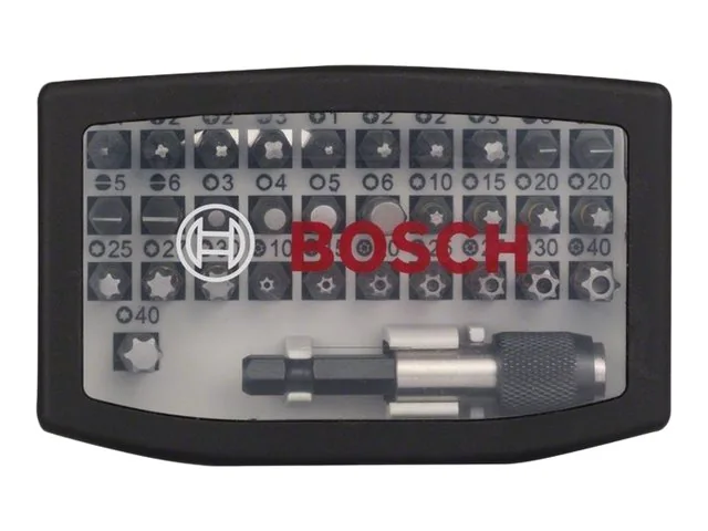 Bosch - Ruuvimeisselisarja - 32 kpl - torx, phillips, pozidriv, hex, slot, tamper-proof torx - pituus: 25 mm