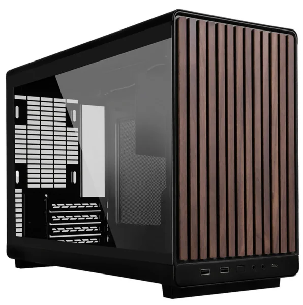 Lian Li A3-mATX Wood Edition-micro-ATX-kotelo ikkunalla, Black Wood Edition