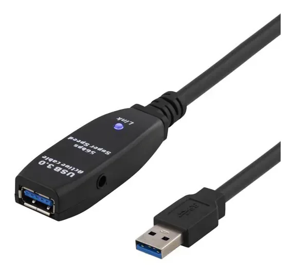 Deltaco Usb Ext Ha-ho Usb 3.0 7m 7m Usb-a Usb-a Musta