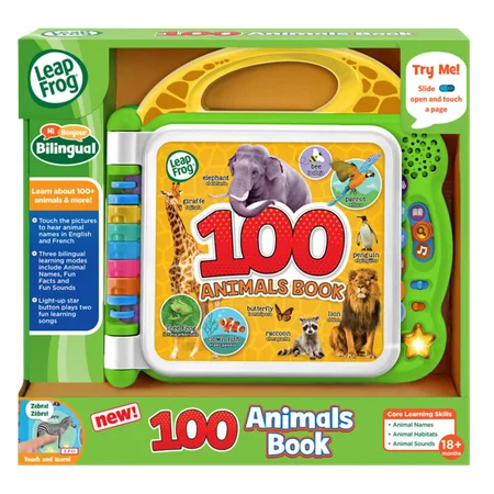 LeapFrog 100 Eläintä Interaktiivinen Oppimiskirja