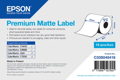 Epson Premium - Roll (7.6 cm x 35 m)