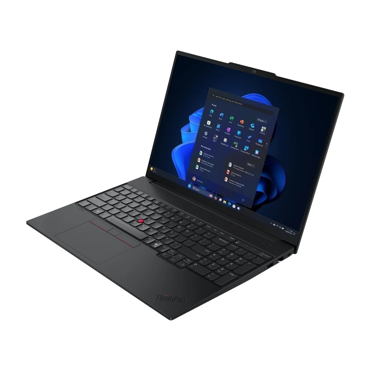 Lenovo ThinkPad E16 Gen 3 21SR - 180° hinge design - Intel Core Ultra 5 - 225U / jopa 4,8 GHz - Win 11 Pro - Intel Graphics - 16 GB RAM - 512 GB SSD TCG Opal Encryption 2, NVMe - 16 IPS 1920 x 1200 - Wi-Fi 6E, Bluetooth - musta - bbd: Pohjoismainen (tanskalainen/suomalainen/norjalainen/ruotsalainen)