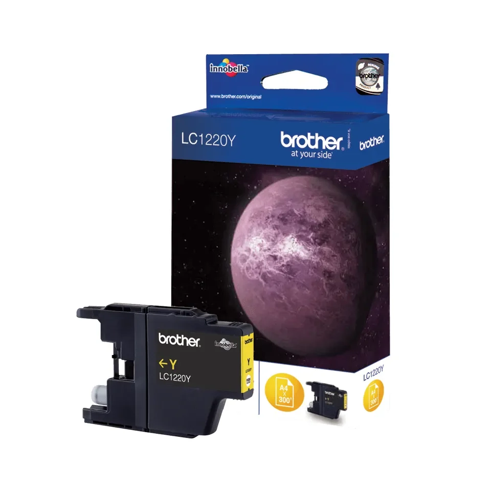 Brother Muste Keltainen Lc1220y - Dcp-j925dw