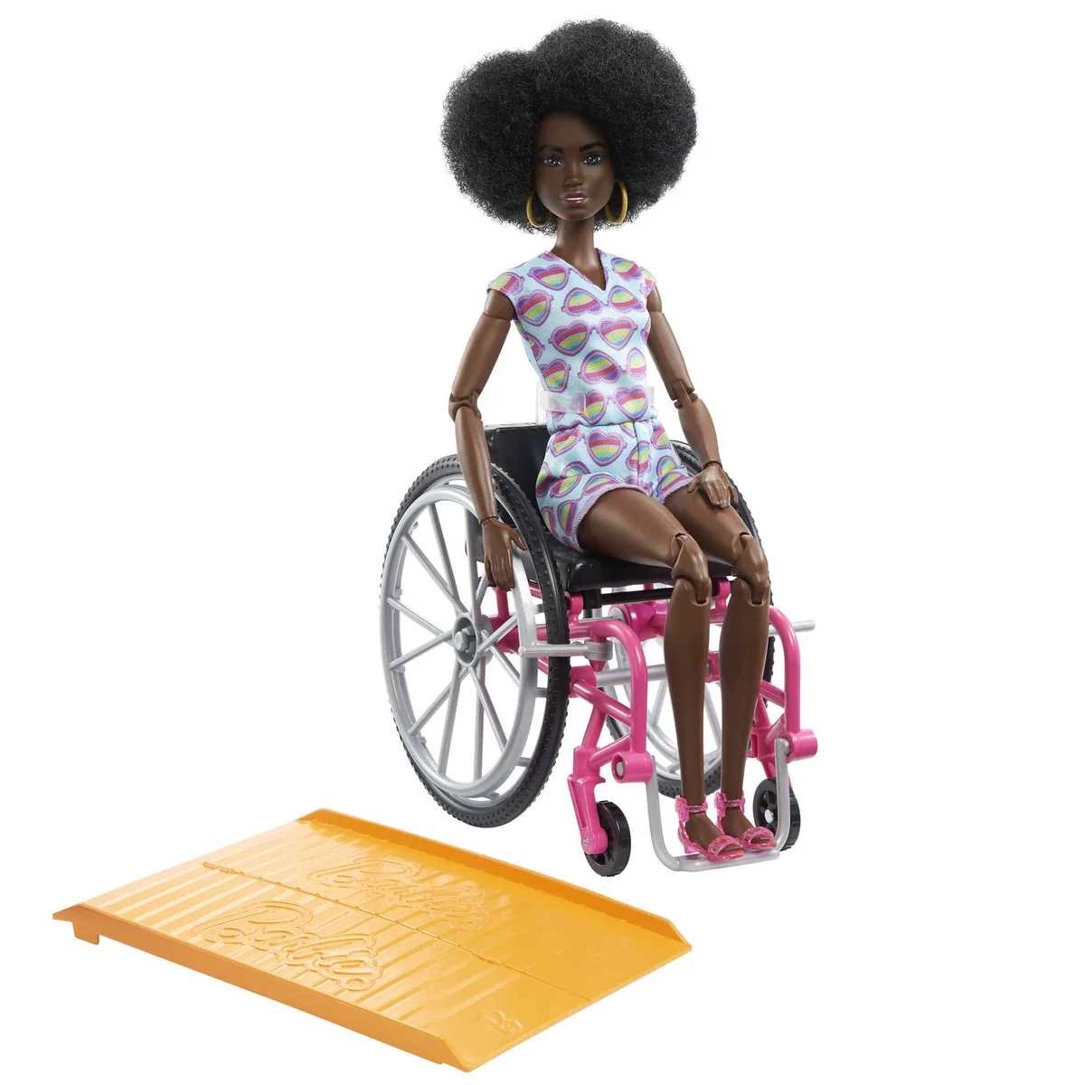 Barbie Fashionistas Pyörätuoli Musta Nukke