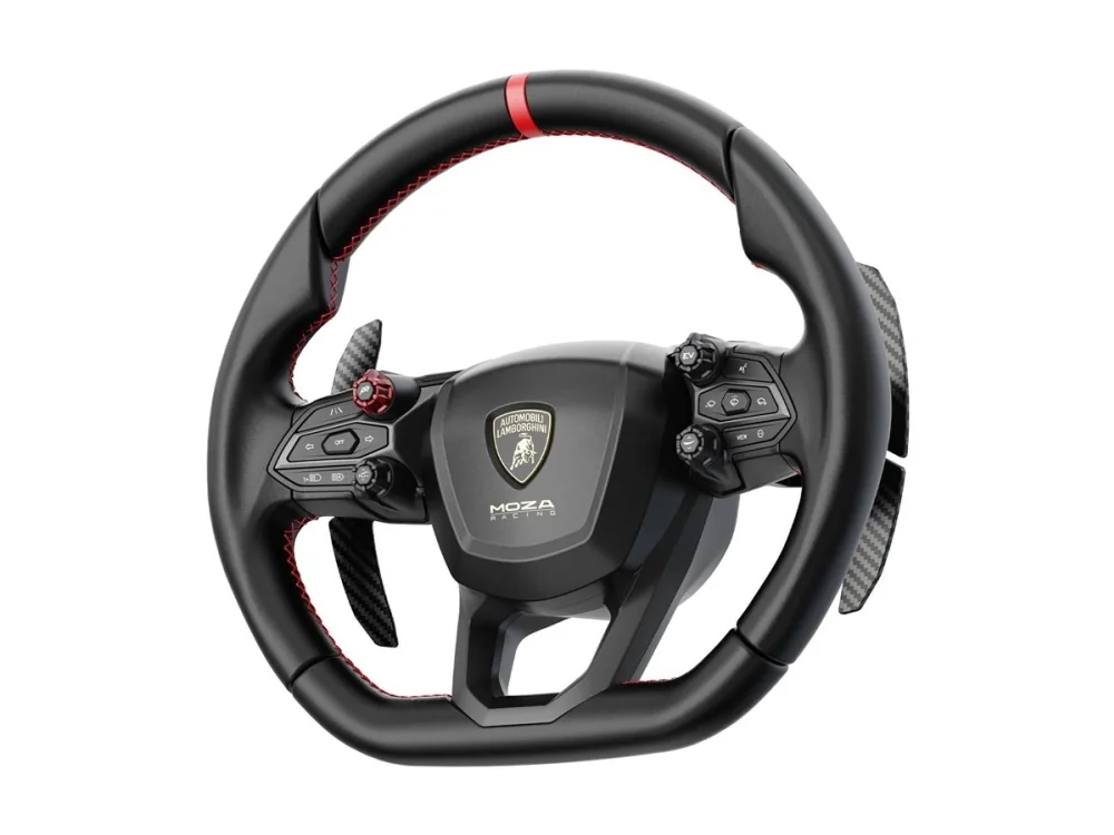 Moza Racing Revuelto – Automobili Lamborghini – ohjauspyörä – 34 painiketta – kaapeliliitäntä – PC:lle