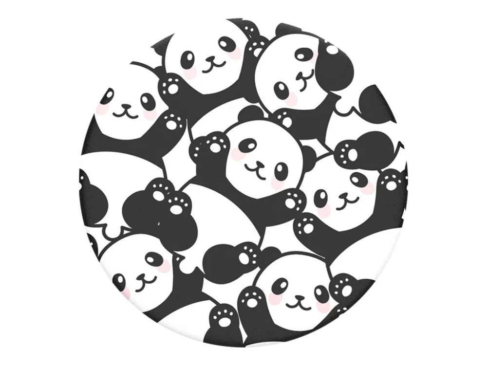 PopSockets 800976, Grippi, Musta, Valkoinen, Mikä tahansa tuotemerkki, Eläinkuvio, 39,7 mm, 39,7 mm