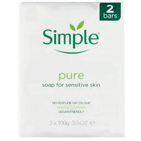 Simple Pure Sensitive Skin Saippua Twin Pack - 2 x 100 g