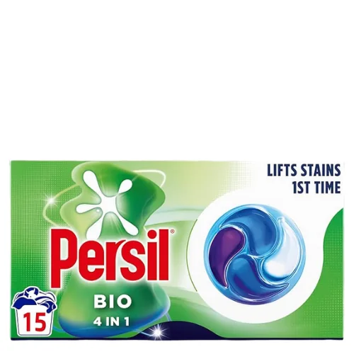 Persil Bio 4-in-1 Laundry Detergent Capsules - 15 Pcs
