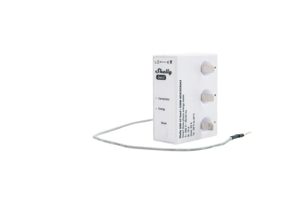 Shelly 3EM-63T Gen3 (litteä päätemalli) - WiFi 3-vaiheinen energiamittari, 63A