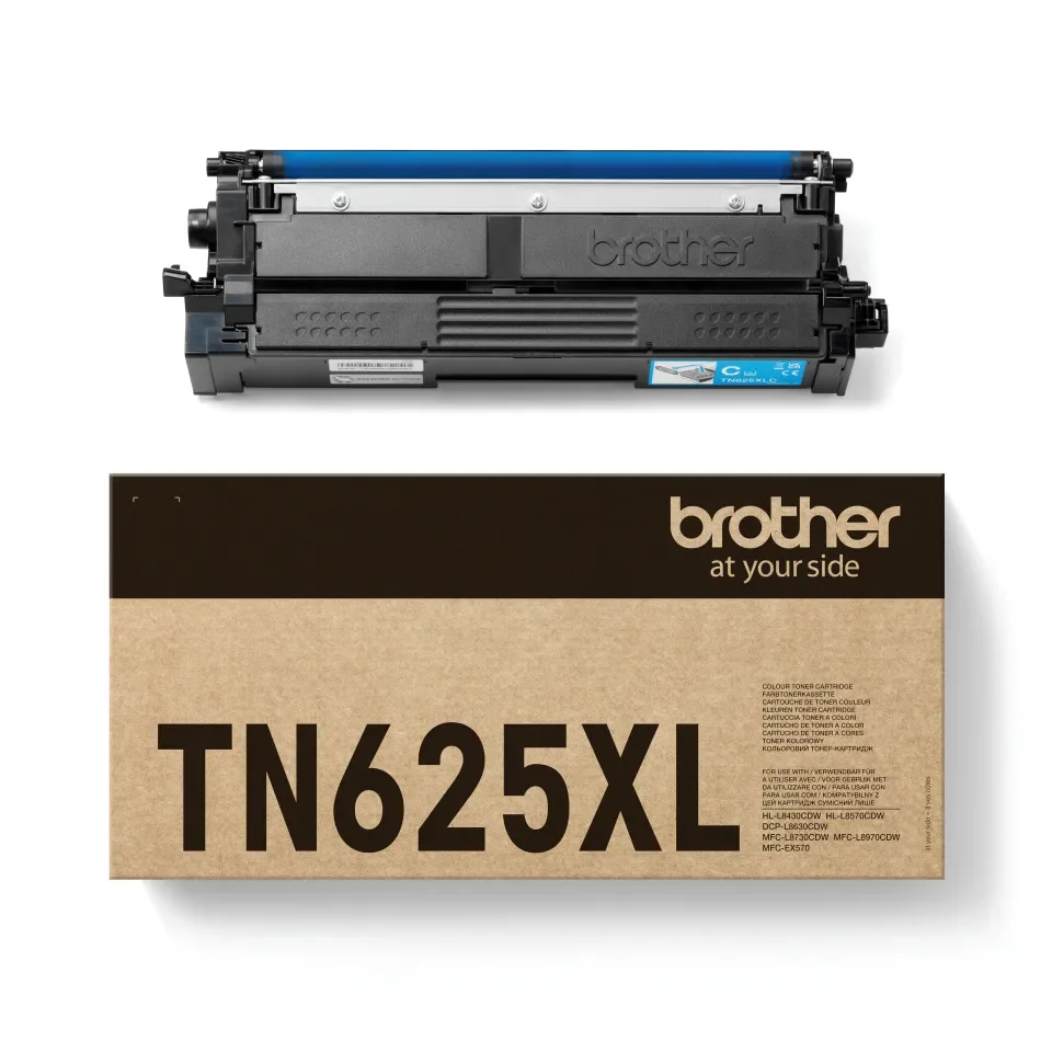 Brother TN625XLC - high capacity - cyan - original - toner cartridge