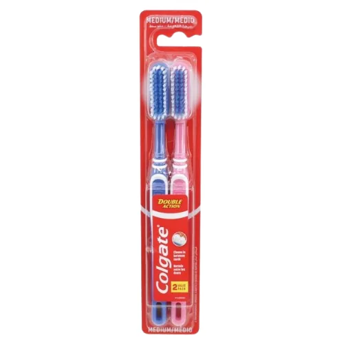 Colgate Double Action Medium Hammasharja 18 cm – 2 Kpl